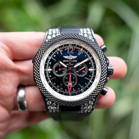 breitling for bentley gmt midnight carbon limited edition watch diamond|Breitling Bentley GMT .